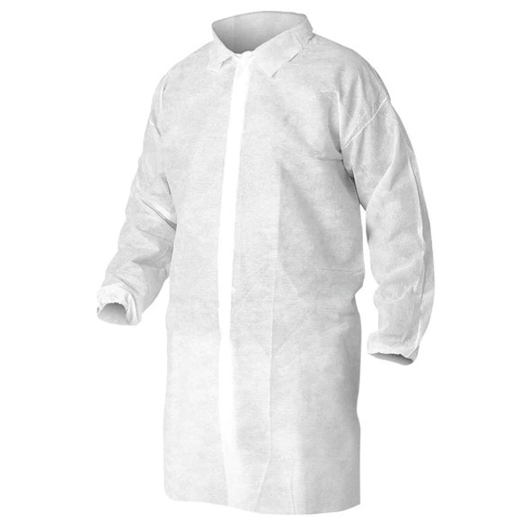 ForceField White Polypropylene Lab Coat | SafetyApparel.ca