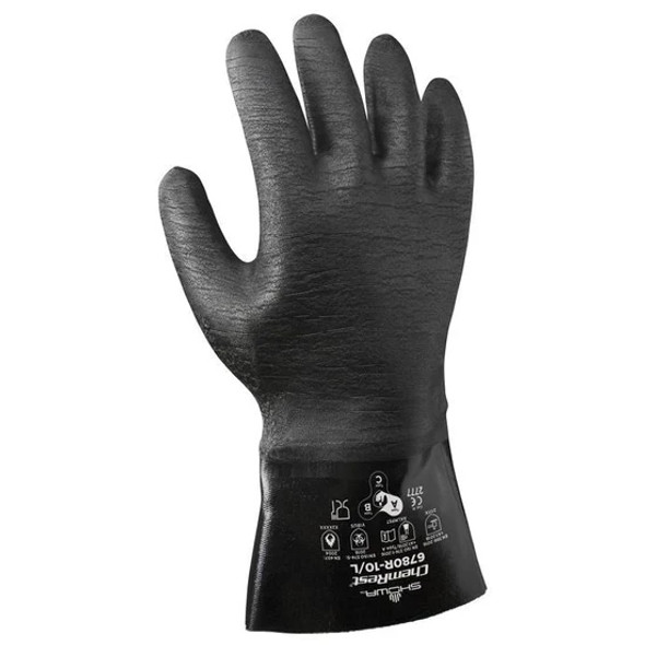 SHOWA Showa Best Glove 6784R Neo Grab™ 14-Inch Neoprene Coated Chemical Resistant Gloves (12 Pairs/Box) | SafetyApparel.ca
