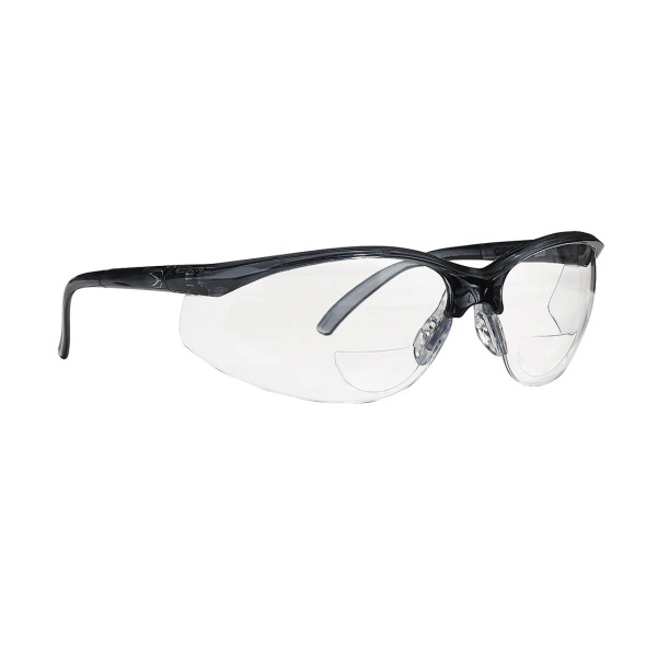 Pyramex Rendezvous Safety Glasses - Clear Lens, Black Half-Frame (SB2810S)