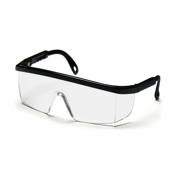 PYRAMEX INTEGRA SB410S Safety Glasses - Clear Lens with Black Frame (12 Pairs/Box) | SafetyApparel.ca