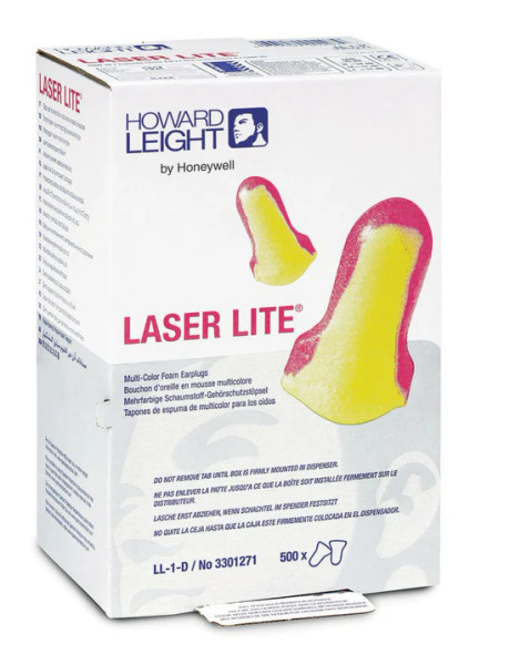 Howard Leight™ LASER LITE™ LL-1 32dB CL5 Uncorded Earplugs (500 Pairs/Box) | SafetyApparel.ca