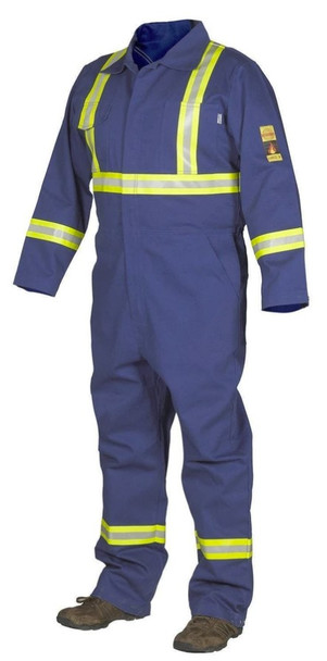 Forcefield FR Treated 100% Cotton Coverall with Reflective Tape