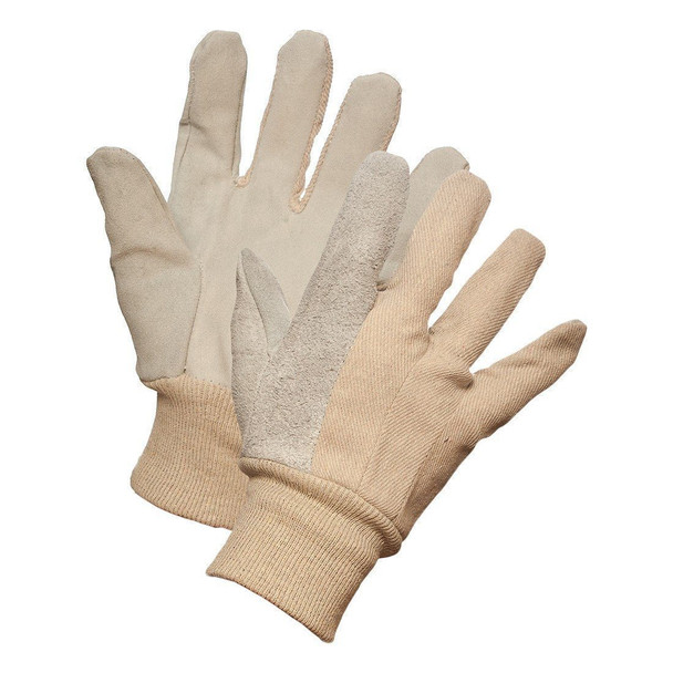 ForceField Leather Palm and Index Work Gloves with Knit Wrist (12 Pairs/Box) | SafetyApparel.ca