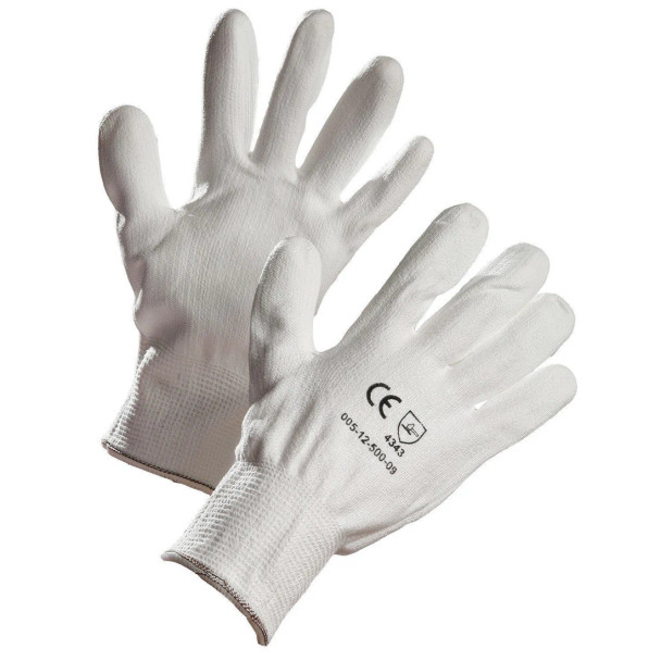 ForceField White HPPE Cut Resistant Polyurethane Palm Coated Glove (12 Pairs/Box) | SafetyApparel.ca