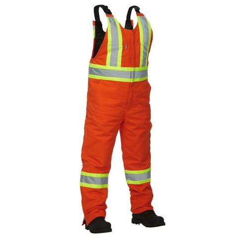 ジャケット・アウター OLDTOWN OVERALL CANVAS NATURAL Hi-Vis Cotton Bib Overall | Safetyapparel.ca