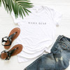 MAMA BEAR Cotton T-Shirt (Black on White) from The Printed Home