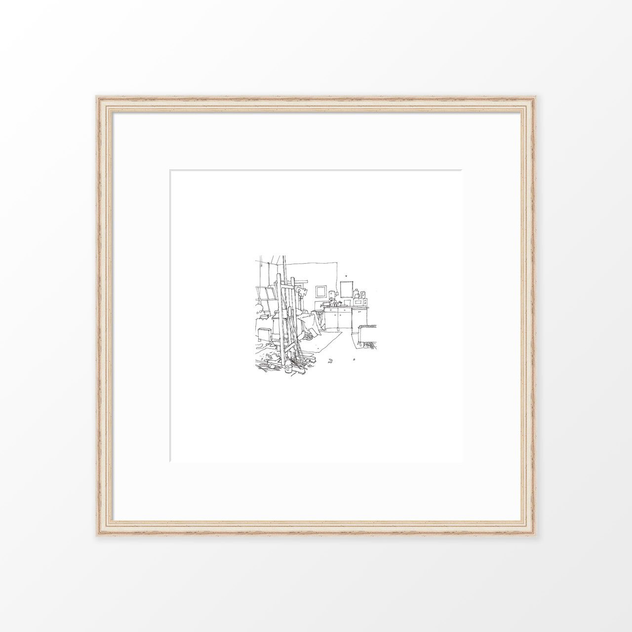 'Studio' Art Print (ink drawing by David Cobley) from The Printed Home