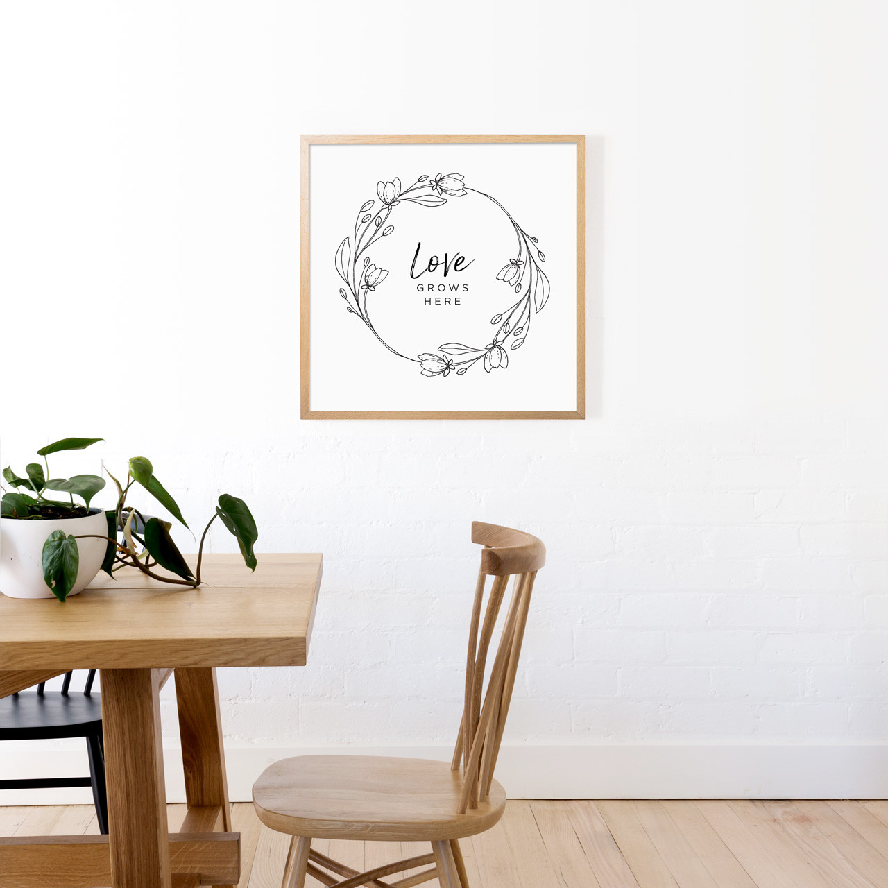 'Love Grows Here' Art Print from The Printed Home