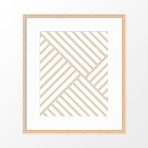 'Lines on Lines II' Modern Geometric Art Poster from The Printed Home (Printable)