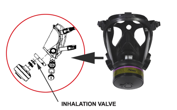 Inhalation Valve for 773000 Survivair OptiFit Tactical Gas Mask (10