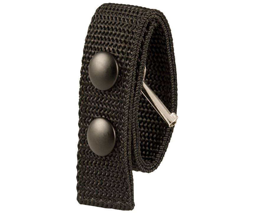 Boston Leather 1" Nylon Belt Keeper with hidden cuff key.