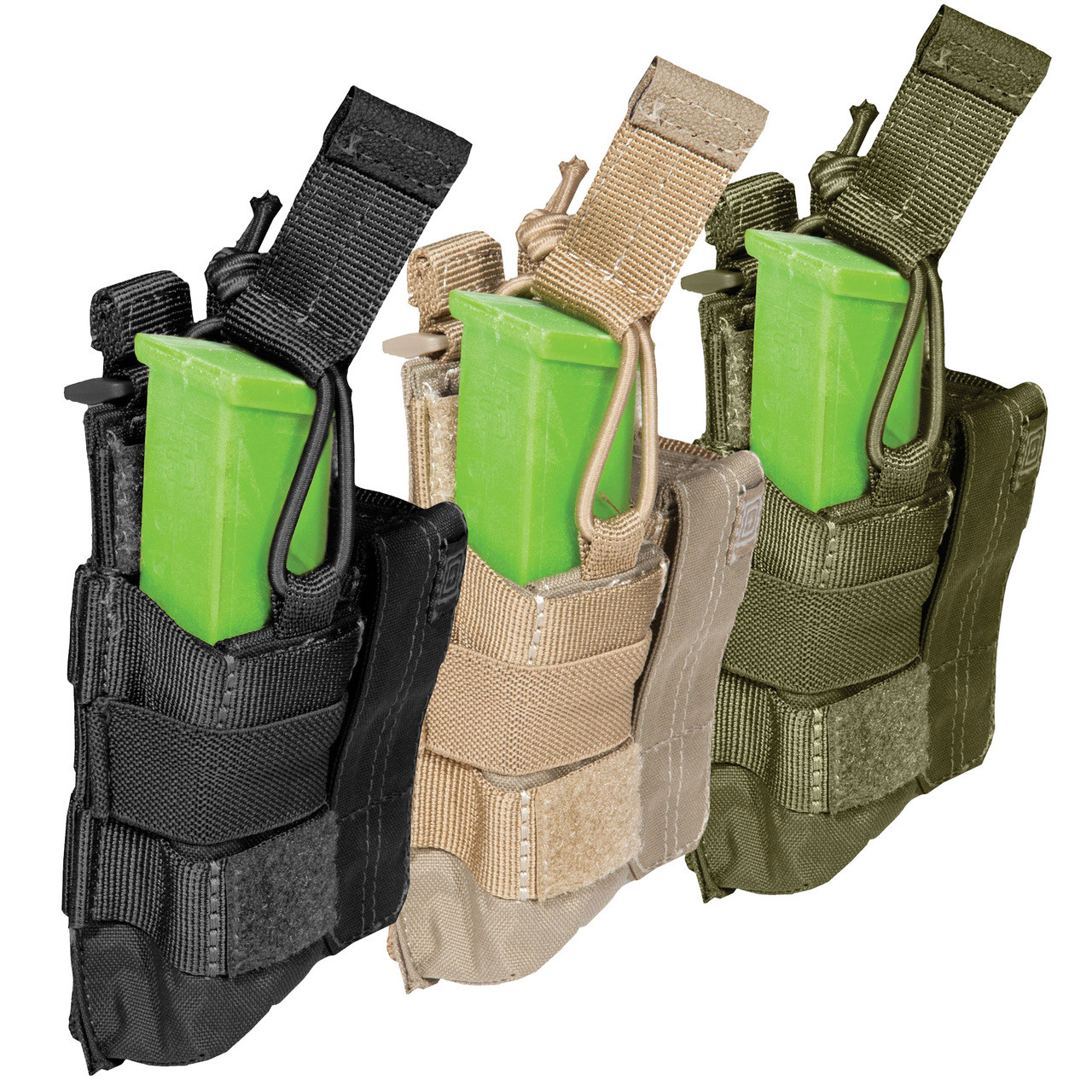 Black Rifle Just Black 5.11 Flex Double Pistol Mag Pouch 2.0