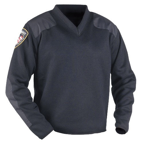 Blauer Police Jacket Blauer V-Neck Sweater W/Fleece Tactical
