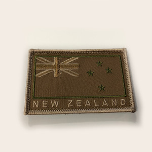New Zealand Flag Patch Sandstone Velcro Back New Zealand Flag Patch Sandstone Velcro Back