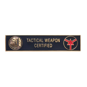 ASP Tactical Weapon Certified Uniform Bar, Gold ASP Tactical Weapon Certified Uniform Bar, Gold