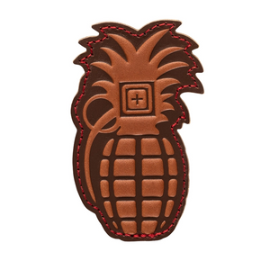 5.11 Pineapple Grenade Leather Patch (5-82084-108) 5.11 Pineapple Grenade Leather Patch (5-82084-108)