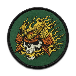 Flaming Skull Patch Flaming Skull Patch