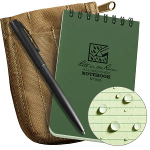 RITR Top Spiral Kits Universal Green Polydura Notebook