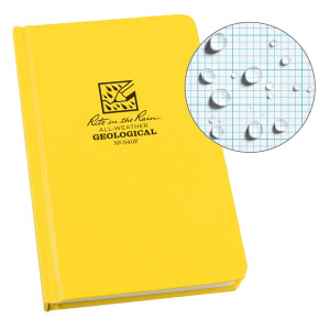 RITR Bound Hard Cover Fabrikoid Book Geological Yellow