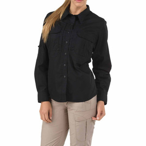 5.11 Womens Taclite Shirt Long sleeve - black - front