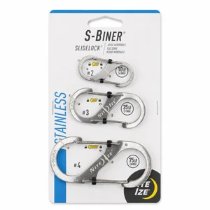 Nite Ize S-Biner SlideLock Combo S/S - 3 Pack - Stainless