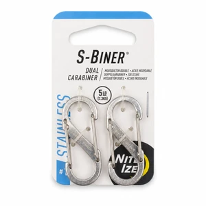 Nite Ize S-Biner Dual Carabiner S/S #1 - 2 Pack - Stainless