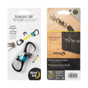 Nite Ize SlideLock 360Â° Magnetic Locking Carabiner - Blu