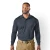 Tru-Spec Men's L/S Performance Polo, Charcoal Grey