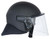 Busch AMR-1E Riot Helmet. Blunt Impact with Impact Visor and Neck Guard - 52-62cm universal fit - Black