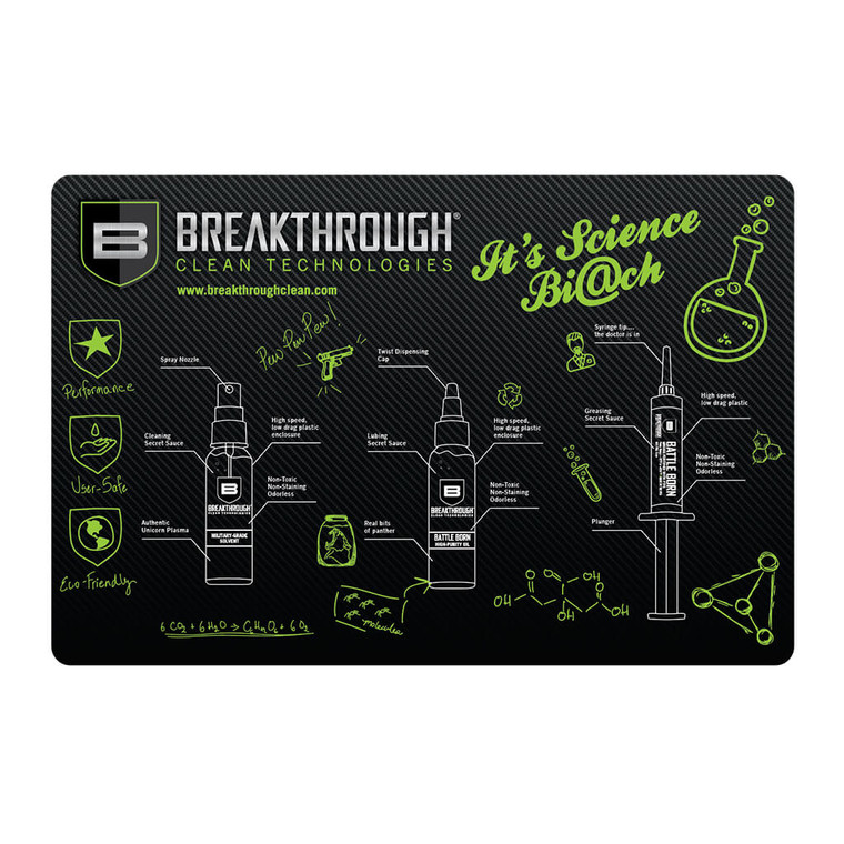 Breakthrough Clean Rubber Gun Mat - 11" x 17" (Pistol)