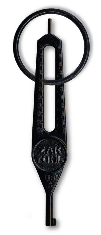 Zak Tool Super Grip Handcuff Key with 1.5" Key Ring Solid Steel Black (ZT-25)