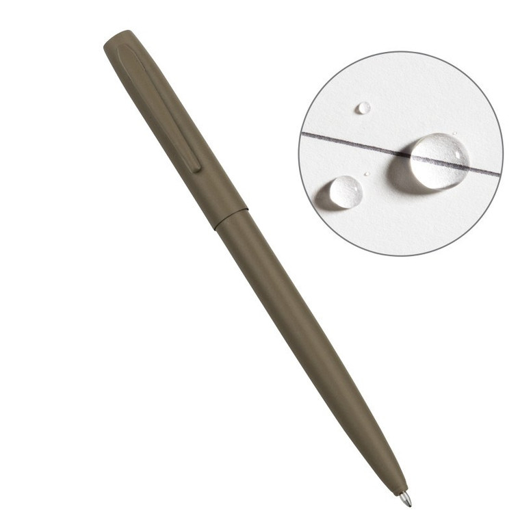 RITR Flat Dark Earth Clicker Pen, Black Ink (RITR-FDE97)