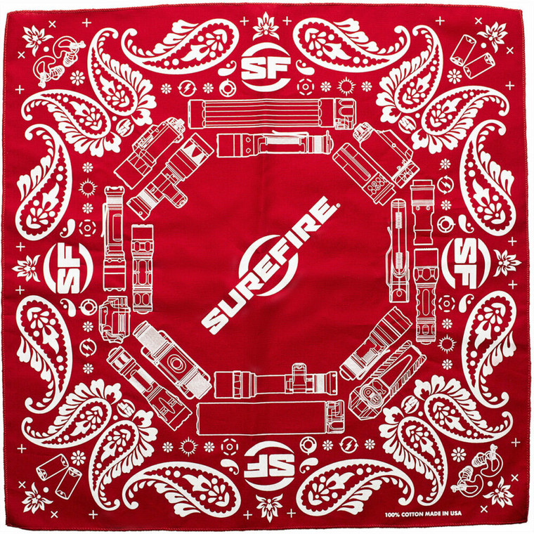 Surefire Bandana, Red (SF-BANDANA-RD)