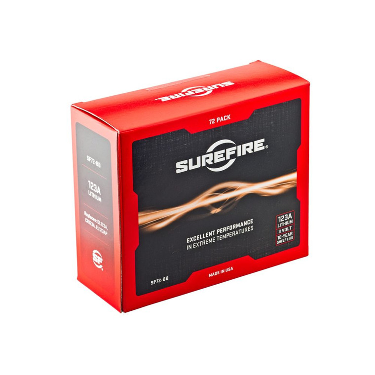 Surefire 72 Pack of CR123A 3V Lithium Batteries (SF-SF72-BB)