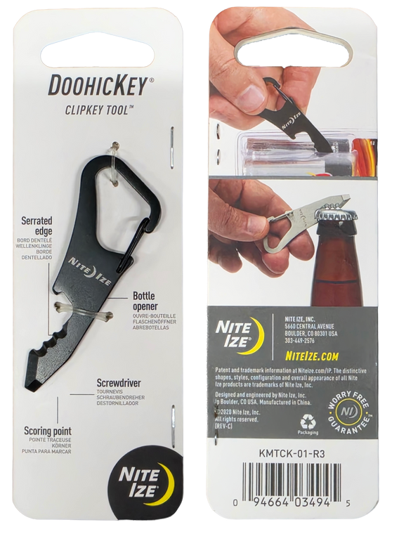 Nite Ize DoohicKey ClipKey Key Tool - Black