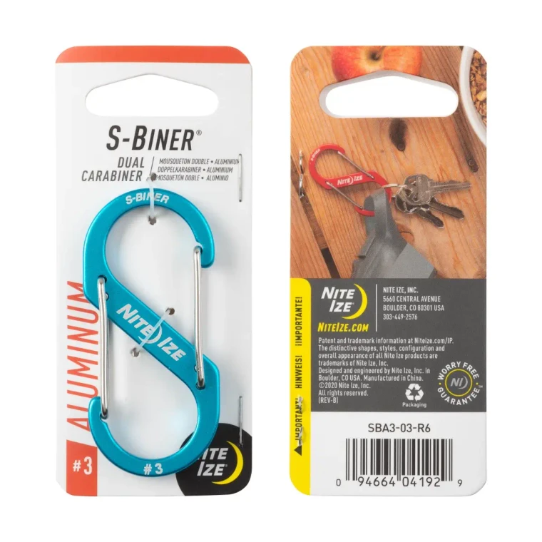 Nite Ize S-Biner Dual Carabiner Aluminium #3 - Blue