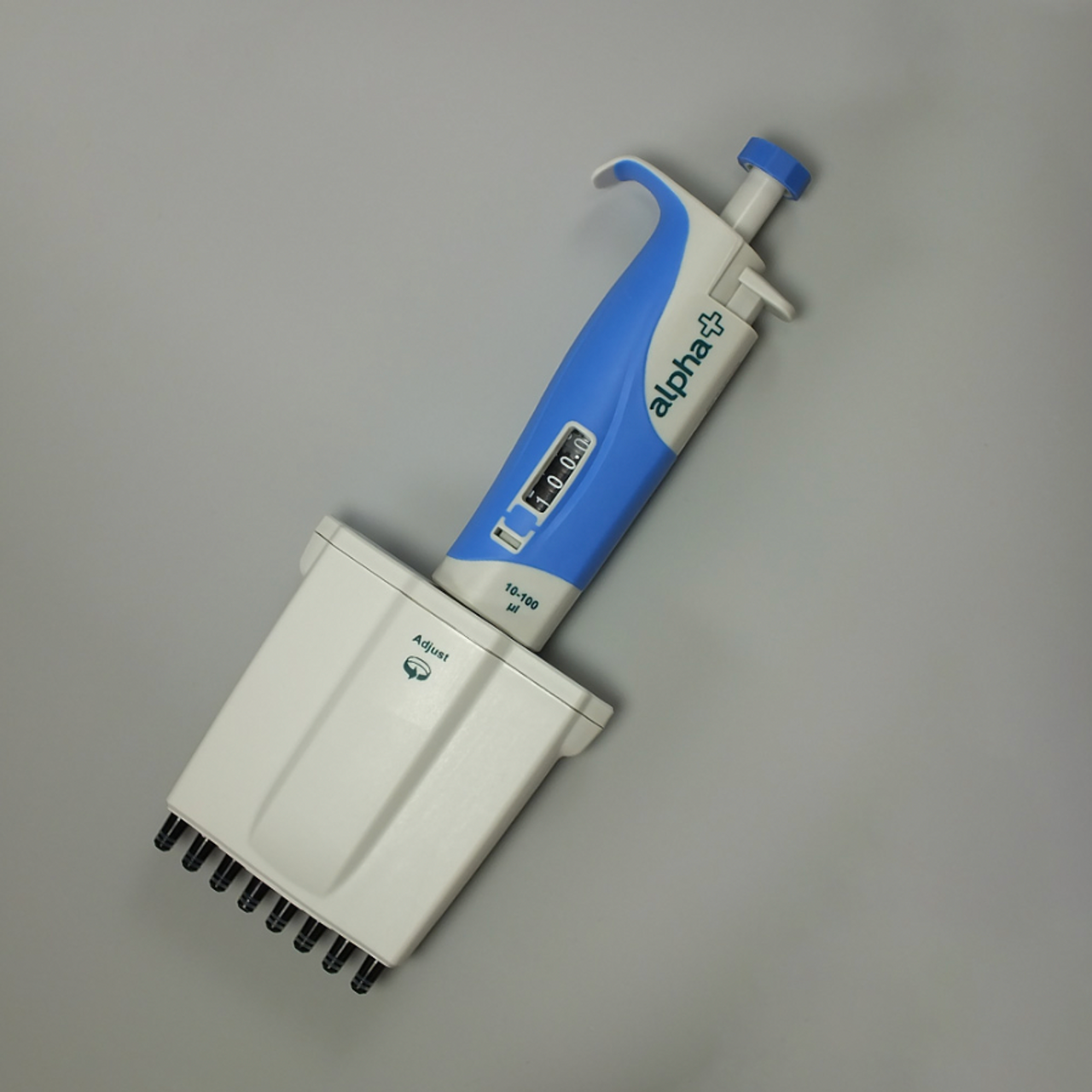 Alpha+ 8-channel 10 to 100µl variable volume pipette