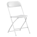 Yin and Yang Plastic Folding Chair Set of Four