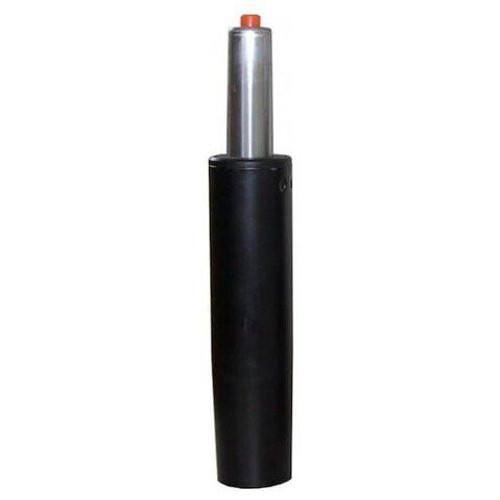 235mm Typist Gas Cylinder ROS-GAS-140, industrial gas cylinder with a black body and a silver top for compressed gas storage 235mm Typist Gas Cylinder ROS-GAS-140, industrial gas cylinder with a black body and a silver top for compressed gas storage