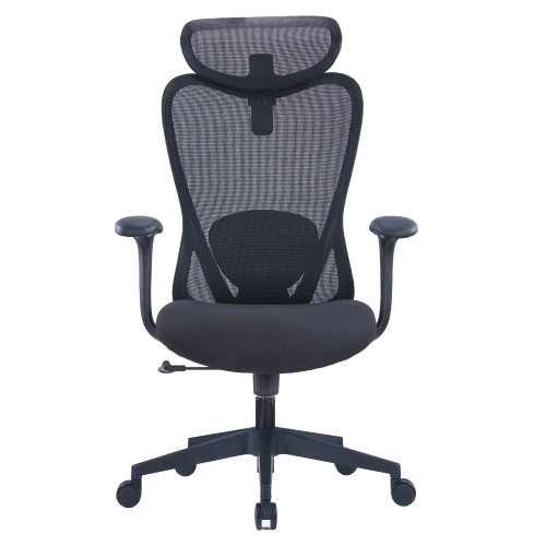 C4023 Black Mesh with Black Nylon Frame High-Back Office Chair