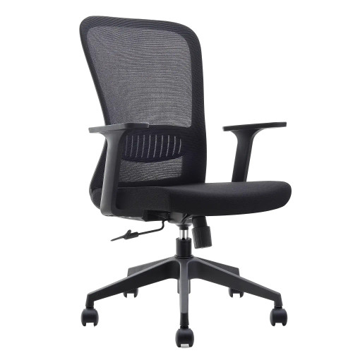 C4002A Black Mesh with Black Nylon Frame Medium-Back Office Chair