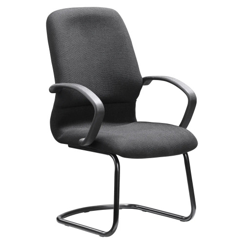 DB043B Black Fabric Visitor Office Chair