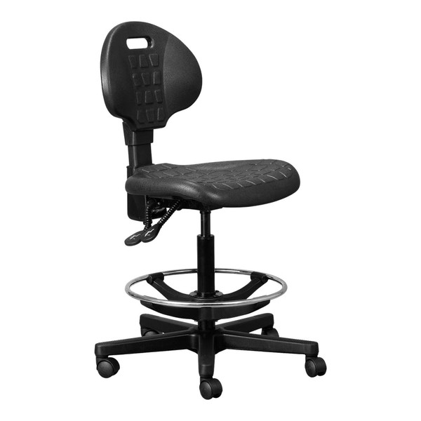 Industrial Chrome Draughtsman Office Chair