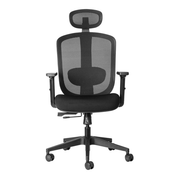 ErgoCurve Mesh High-Back Office Chair with Headrest