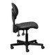 Heavy-Duty Polyurethane Typist Office Chair ROS-TCH-HDP, black ergonomic office chair with adjustable height, lumbar support, and swivel wheels for comfortable workspace seating.