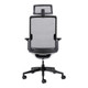 Evolv Mesh High-Back Office Chair with Headrest, ergonomic desk chair featuring a breathable mesh back, adjustable headrest, armrests, and a wheeled base for office comfort and support.