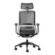 Capri Mesh High-Back Office Chair with Headrest, ergonomic office chair with adjustable headrest, mesh backrest, and armrests for comfort and support.