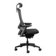 Firefly Mesh High-Back Office Chair with Headrest, ergonomic black chair with adjustable headrest, mesh backrest, cushioned seat, and rolling caster wheels for office comfort
