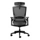 Firefly Mesh High-Back Office Chair with Headrest, ergonomic chair with adjustable headrest, mesh backrest, armrests, and a five-wheel base for office use.