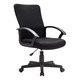 Eton Chair SO-ET-VS, black ergonomic office chair with mesh backrest and cushioned seat, adjustable height and rolling caster wheels for office or home workspace.